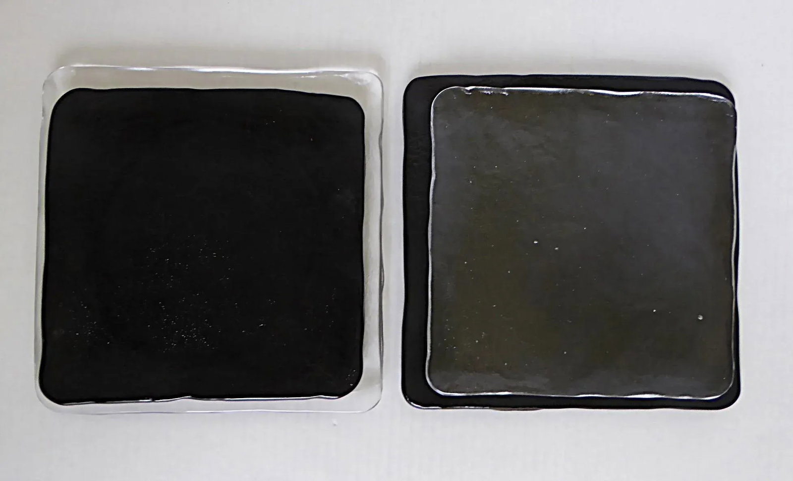 1970s Vintage Sukiya Pattern by Sugahara Square Textured Solid Glass Dishes, Made in Japan- Set of 1 - 2