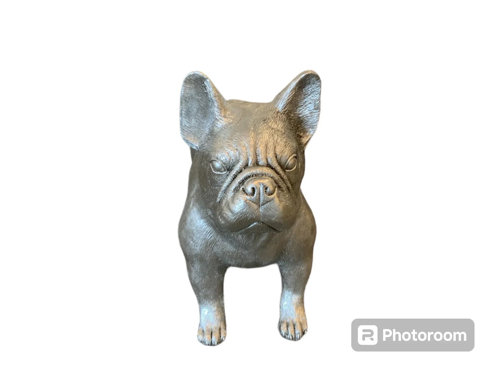 Phillips House Silver French Bulldog Statue - 2