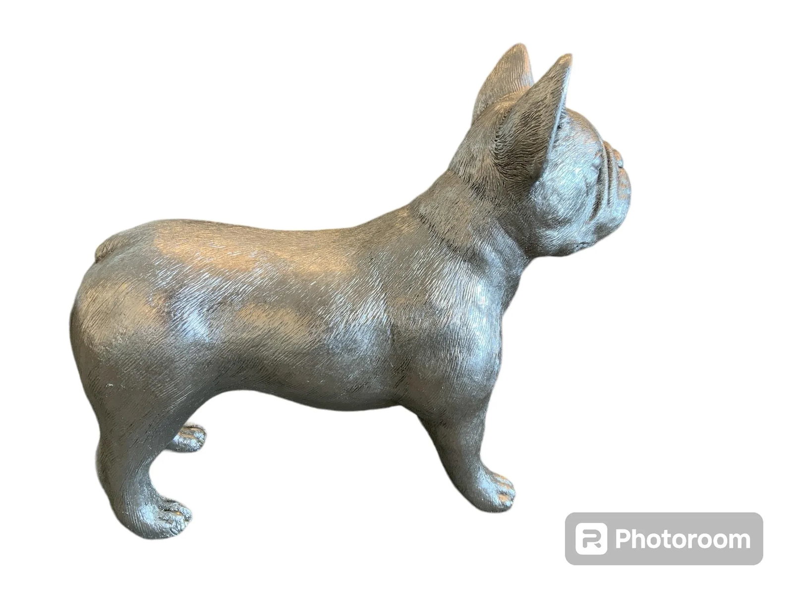 Phillips House Silver French Bulldog Statue - 3