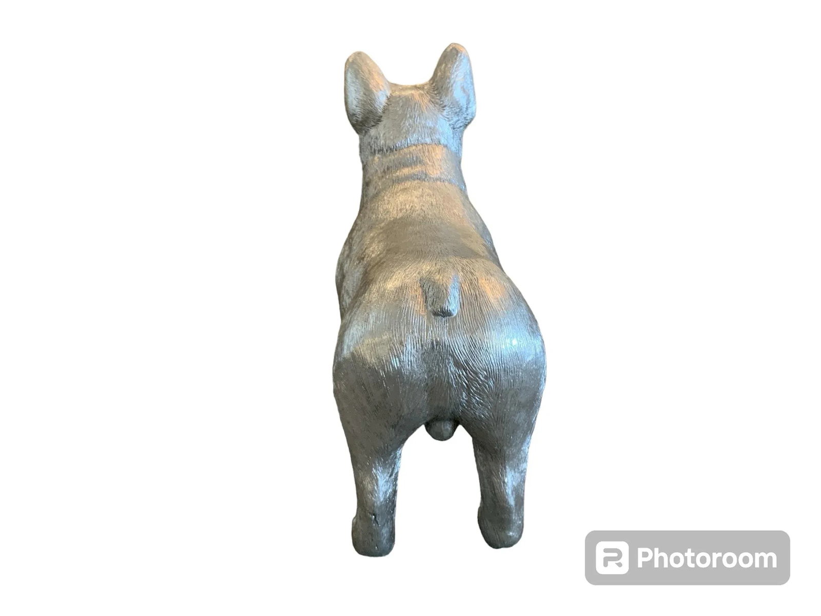 Phillips House Silver French Bulldog Statue - 4