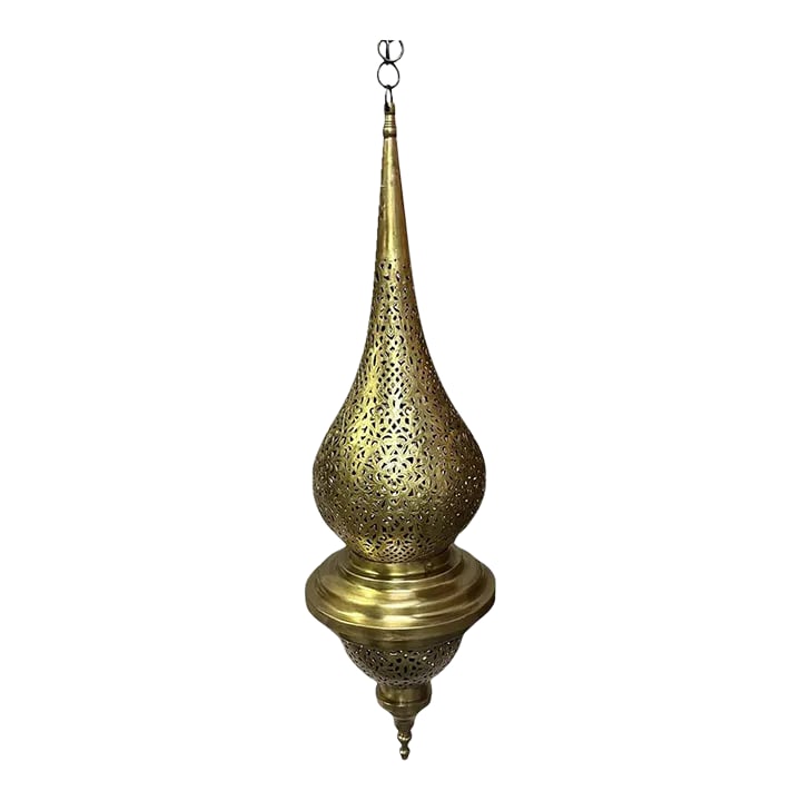 Brass Teardrop Lantern - Large (1 of 5)
