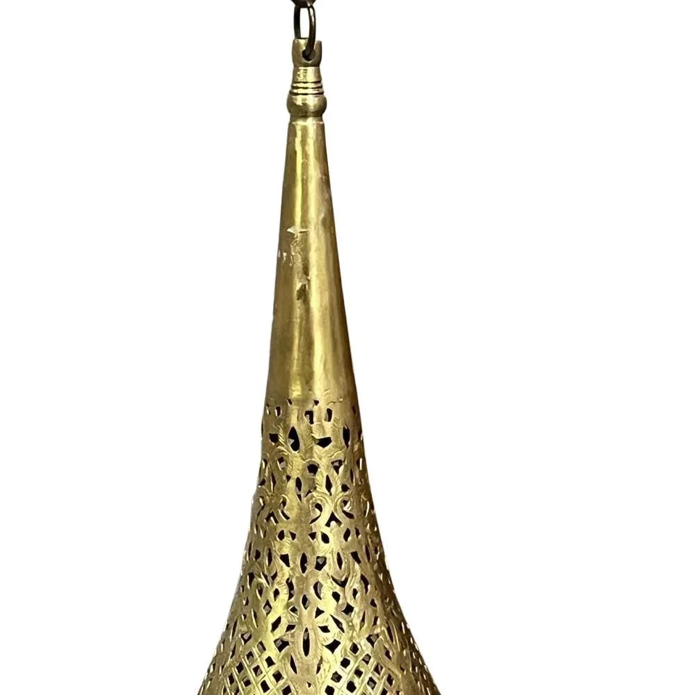 Brass Teardrop Lantern - Large - 4