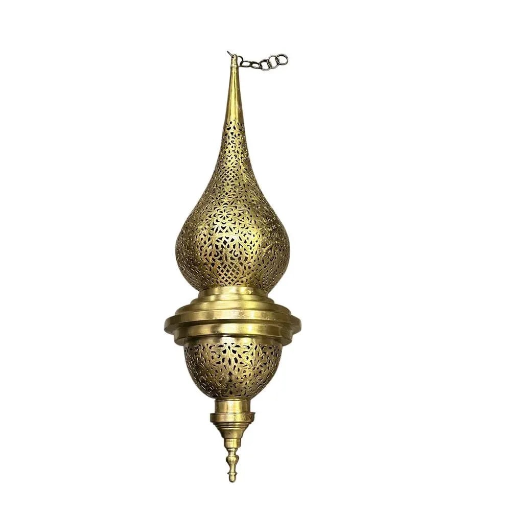 Brass Teardrop Lantern - Large - 5
