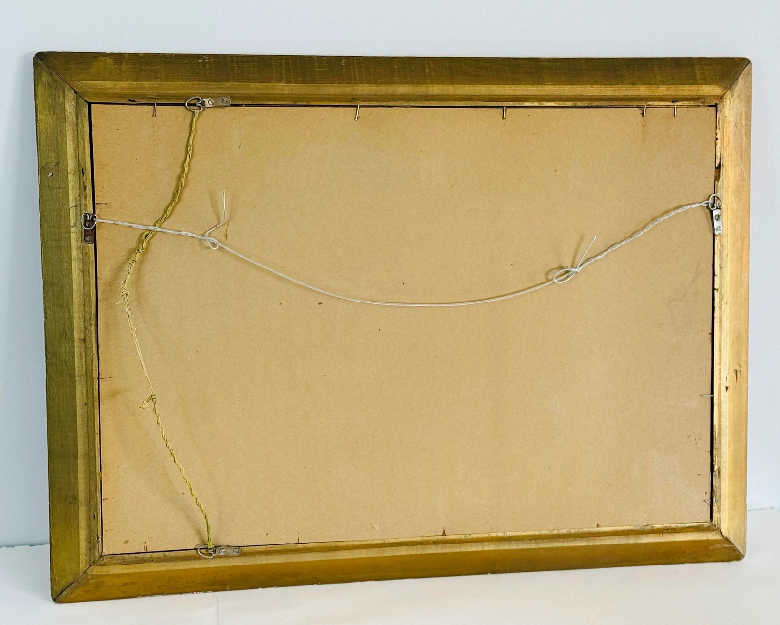 Vintage 1930s Hollywood Regency Gold Hand Carved Wood Wall Mirror - 7