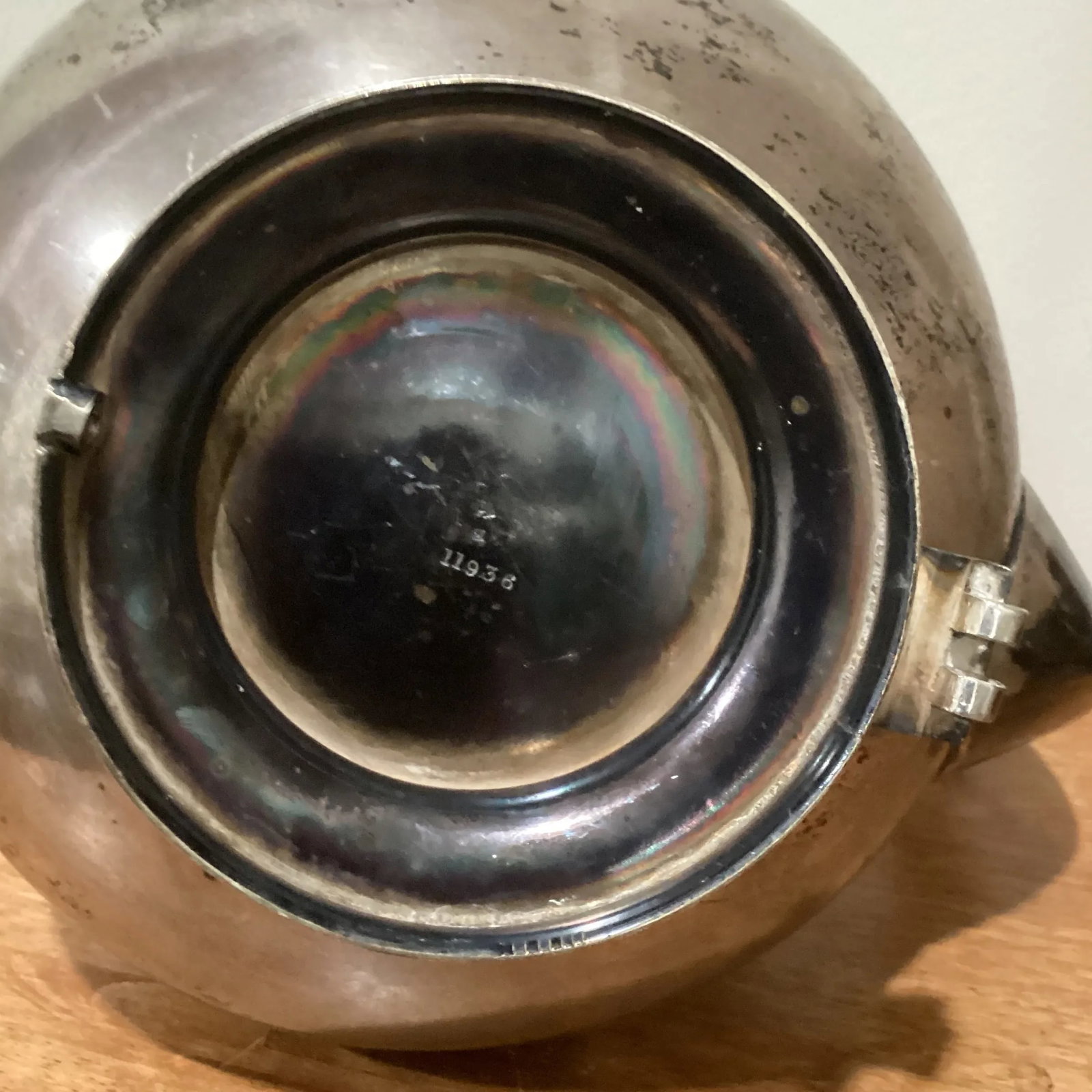 Antique Victorian Silver Plate Kettle With Original Decorative Burner Circa 1880 - 10