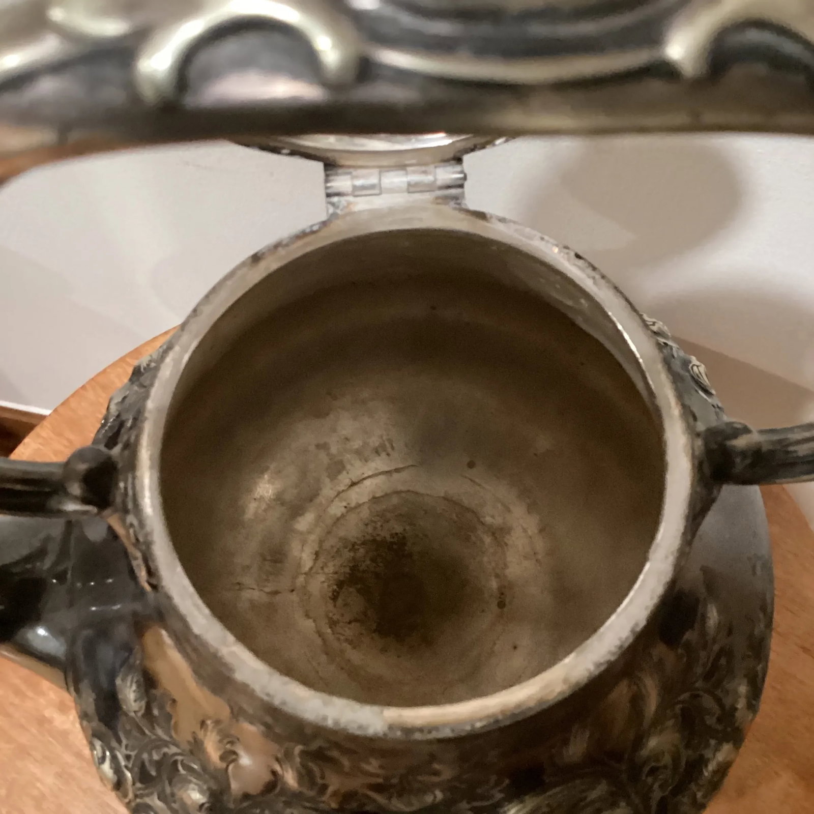 Antique Victorian Silver Plate Kettle With Original Decorative Burner Circa 1880 - 5