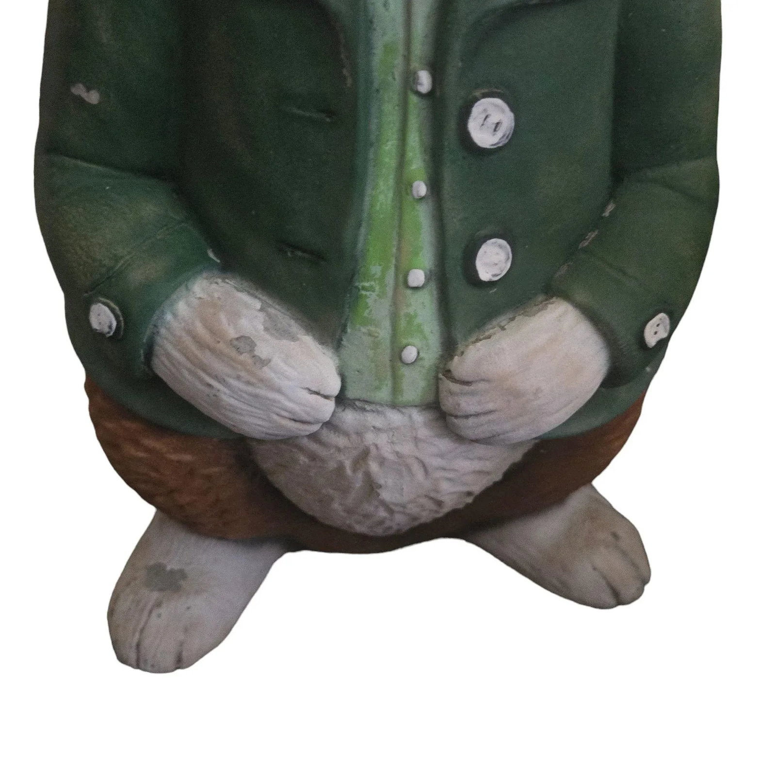 Vintage Bunny Rabbit Cement Garden Ornament - 7