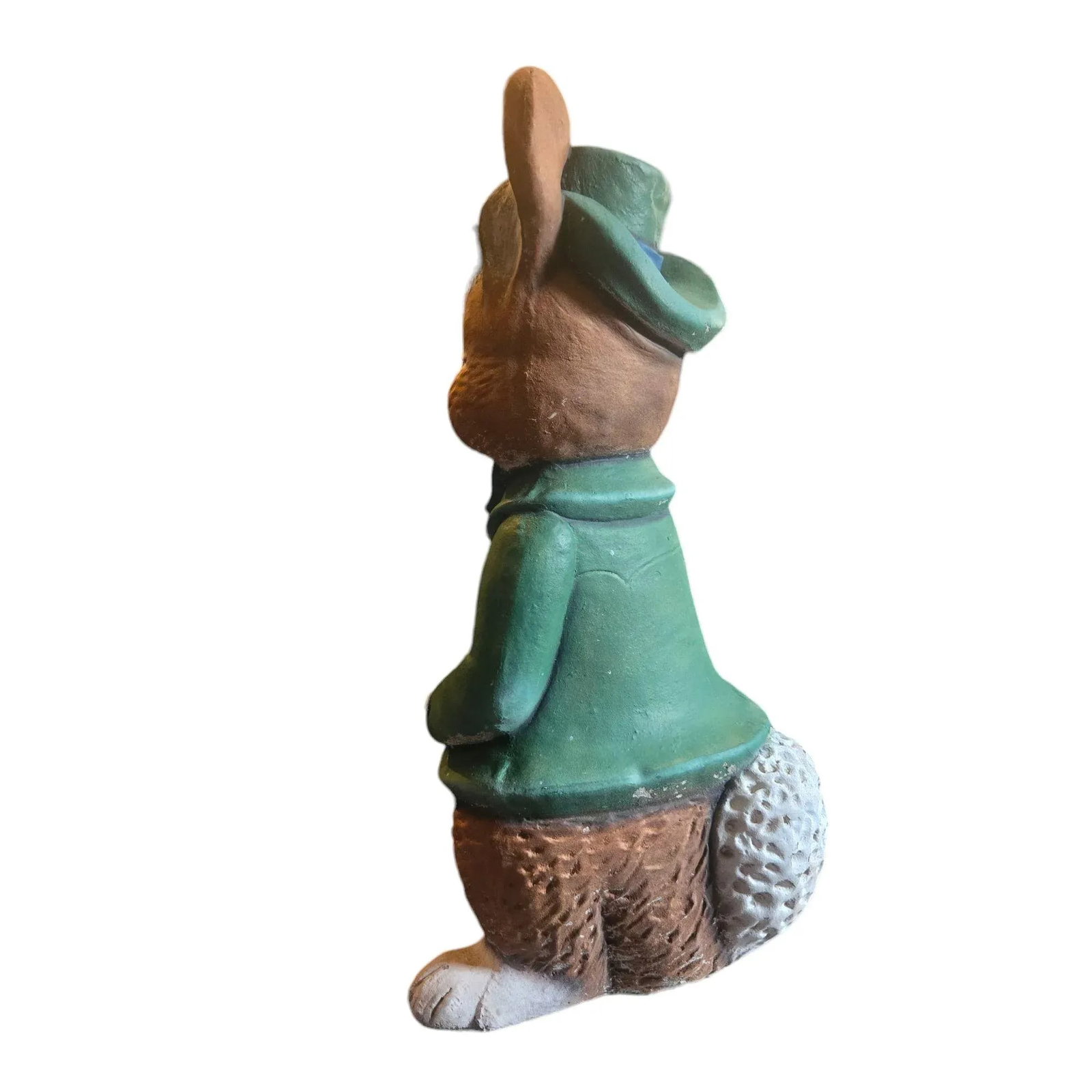 Vintage Bunny Rabbit Cement Garden Ornament - 9