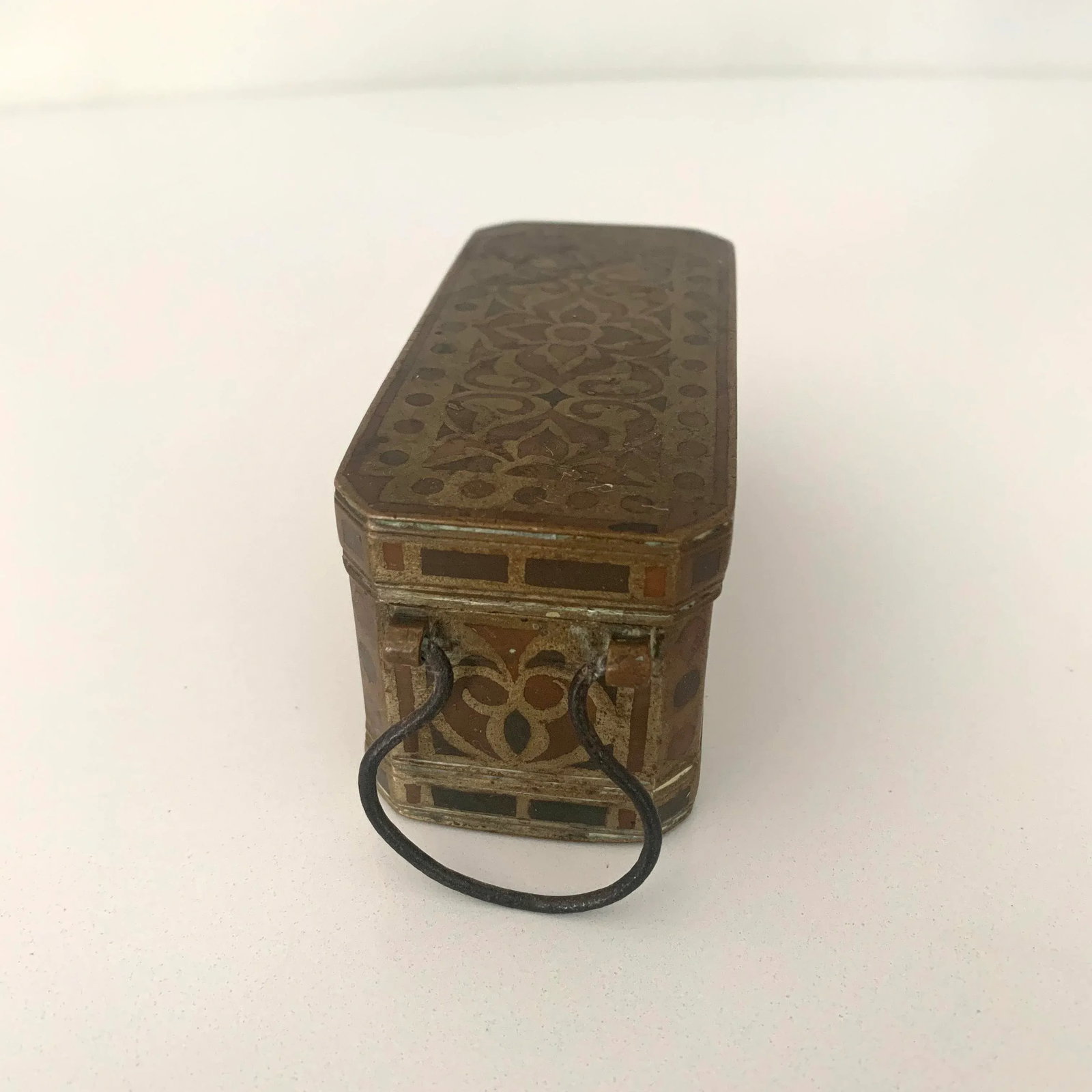 19th Century Bronze Inlay Betel Nut Box - 6