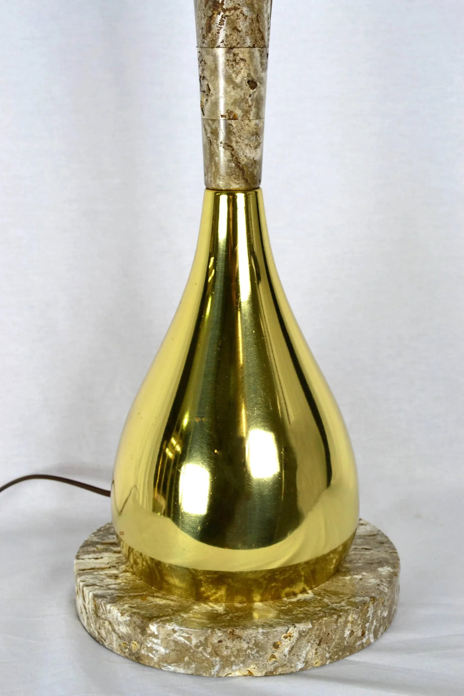 Heifetz Lighthouse Stone and Brass Table Lamp - 5