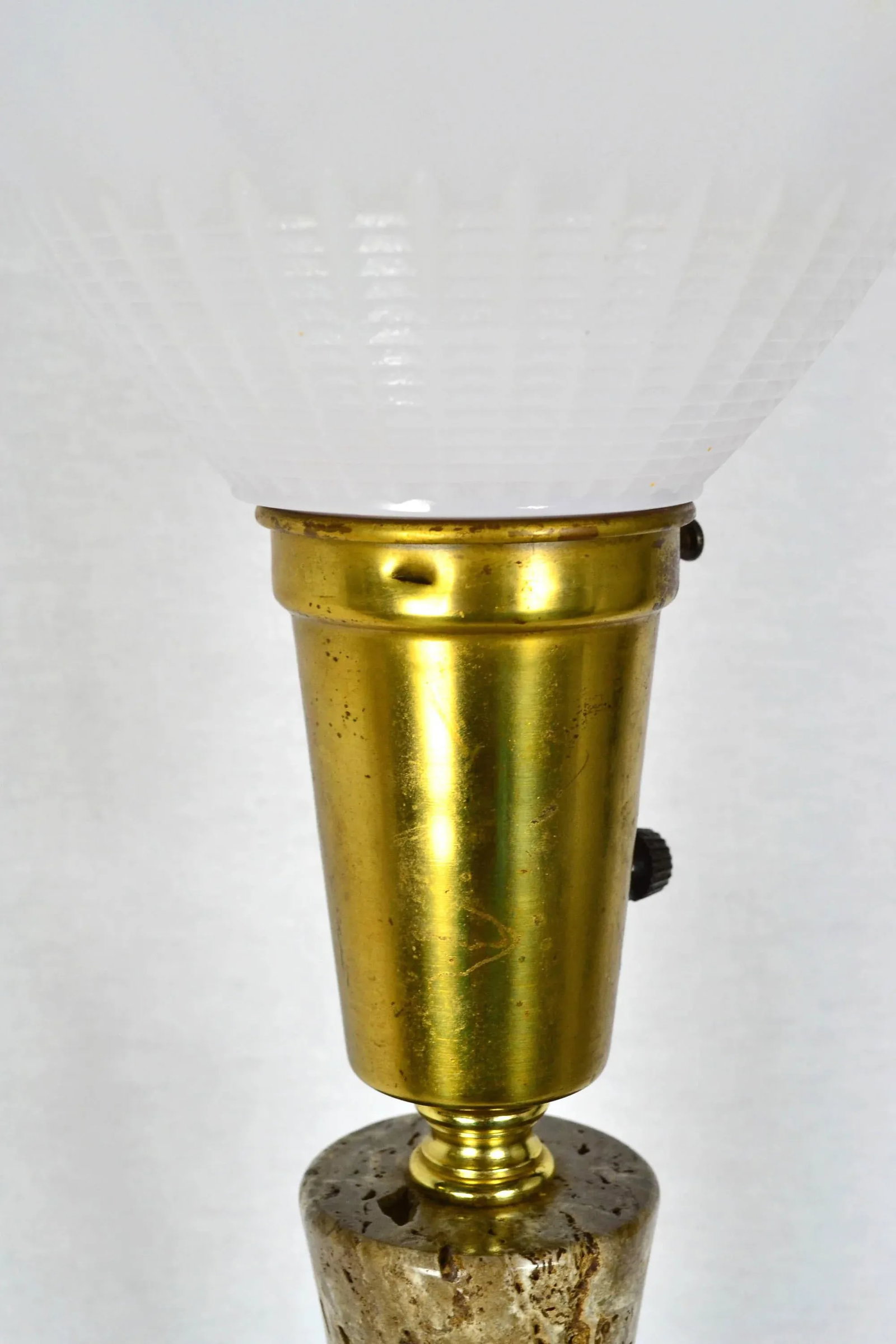 Heifetz Lighthouse Stone and Brass Table Lamp - 6
