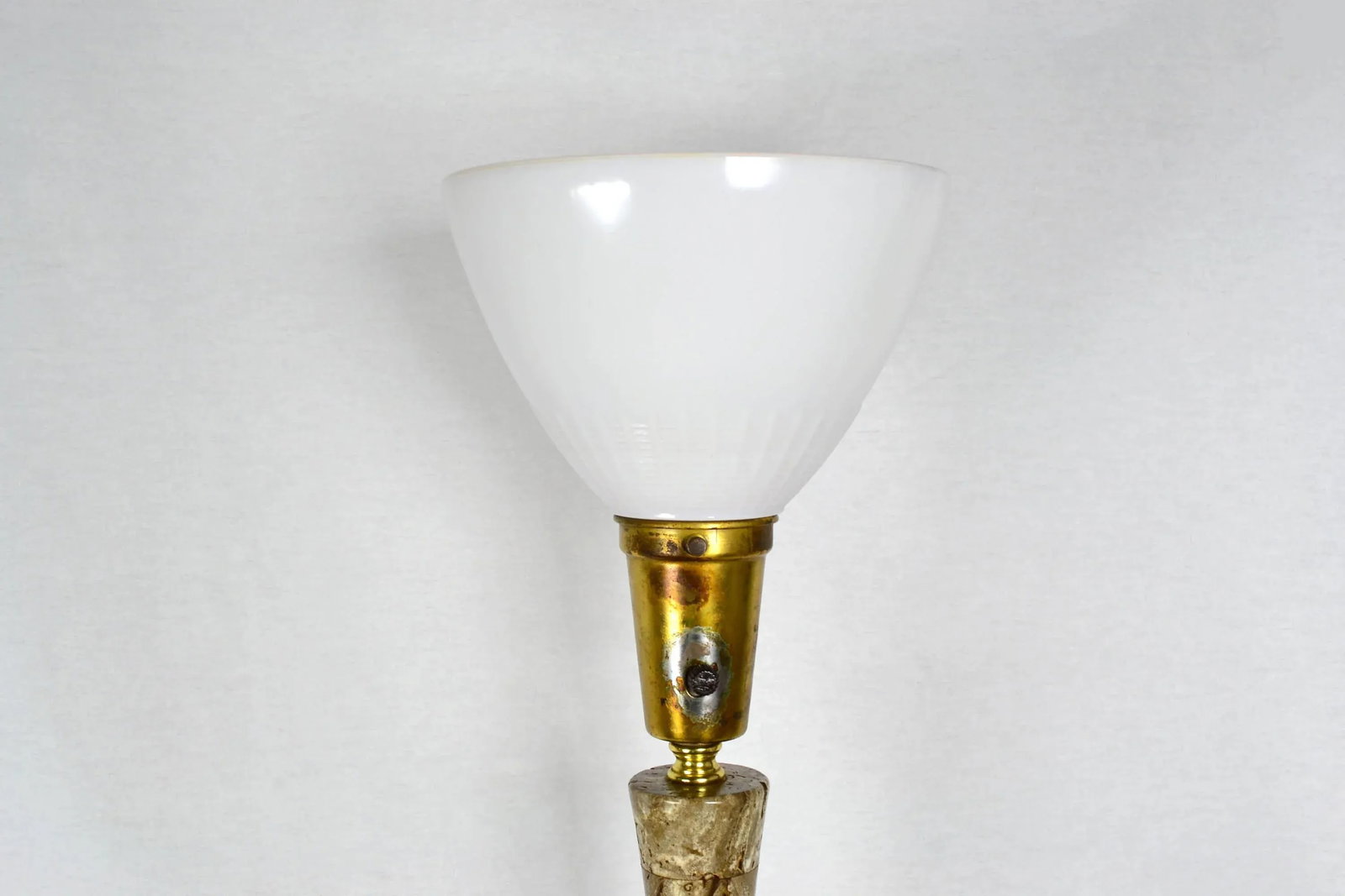 Heifetz Lighthouse Stone and Brass Table Lamp - 7