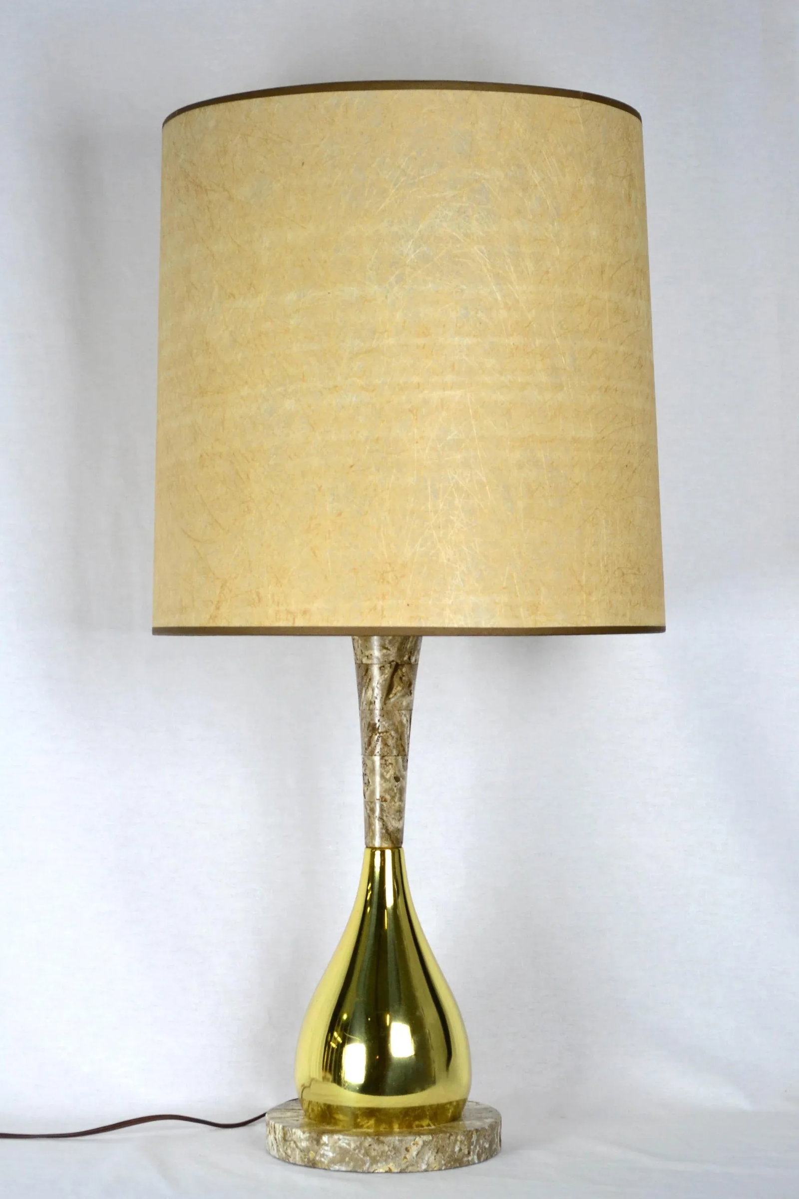 Heifetz Lighthouse Stone and Brass Table Lamp - 8