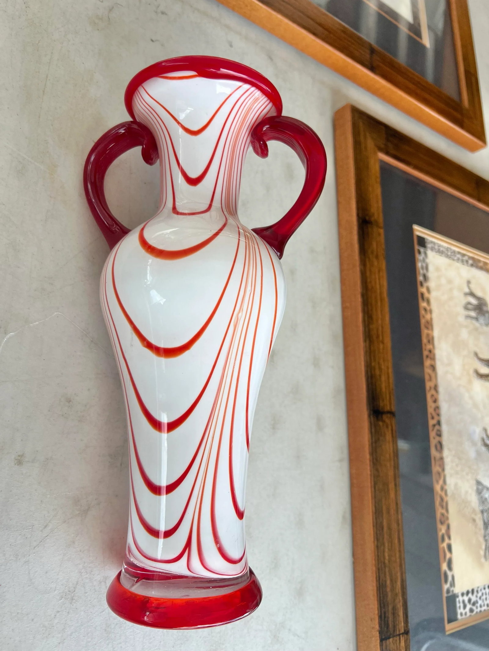 Vintage Murano Style Blown Glass Vase - 2