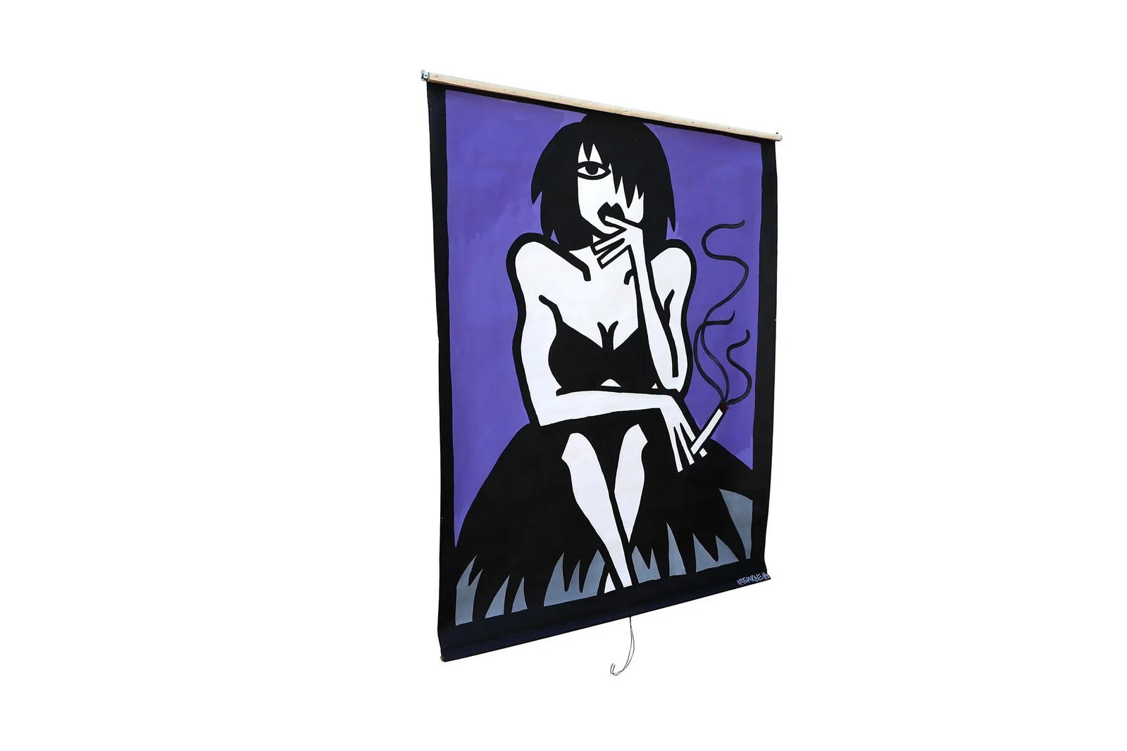 1980's Pop Art Window Shade Roller for Window or Walls - 2