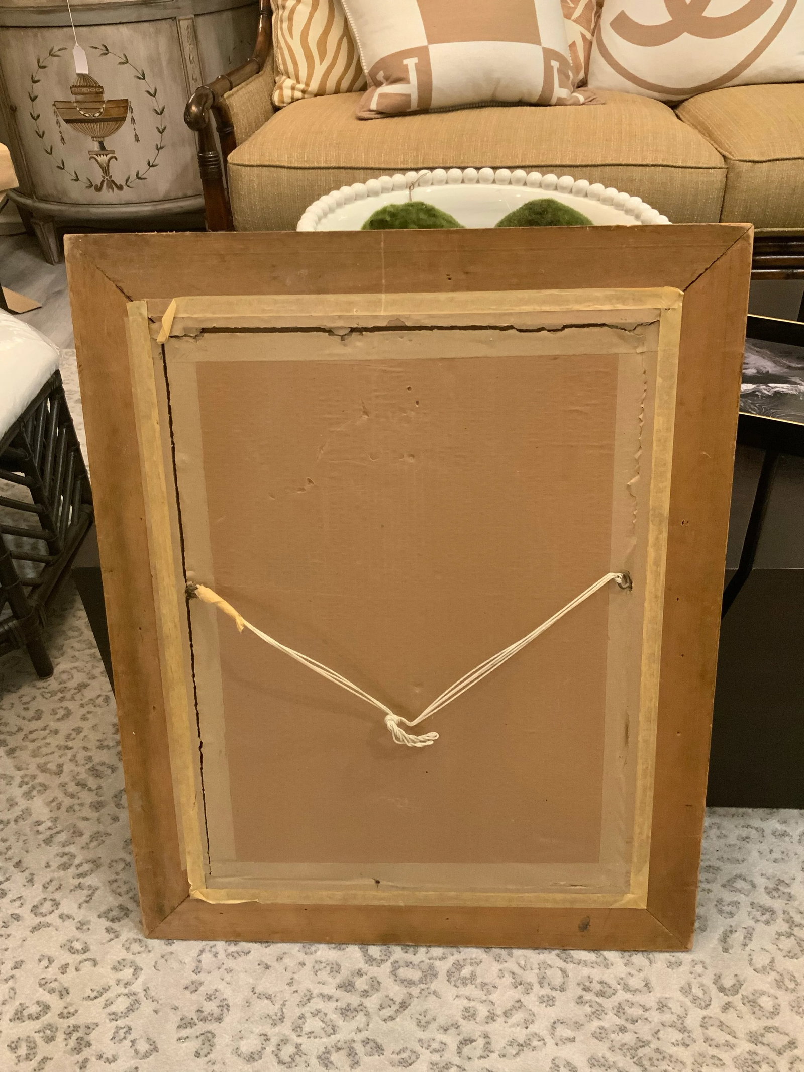 1970s Gold Frame Mirror - 7