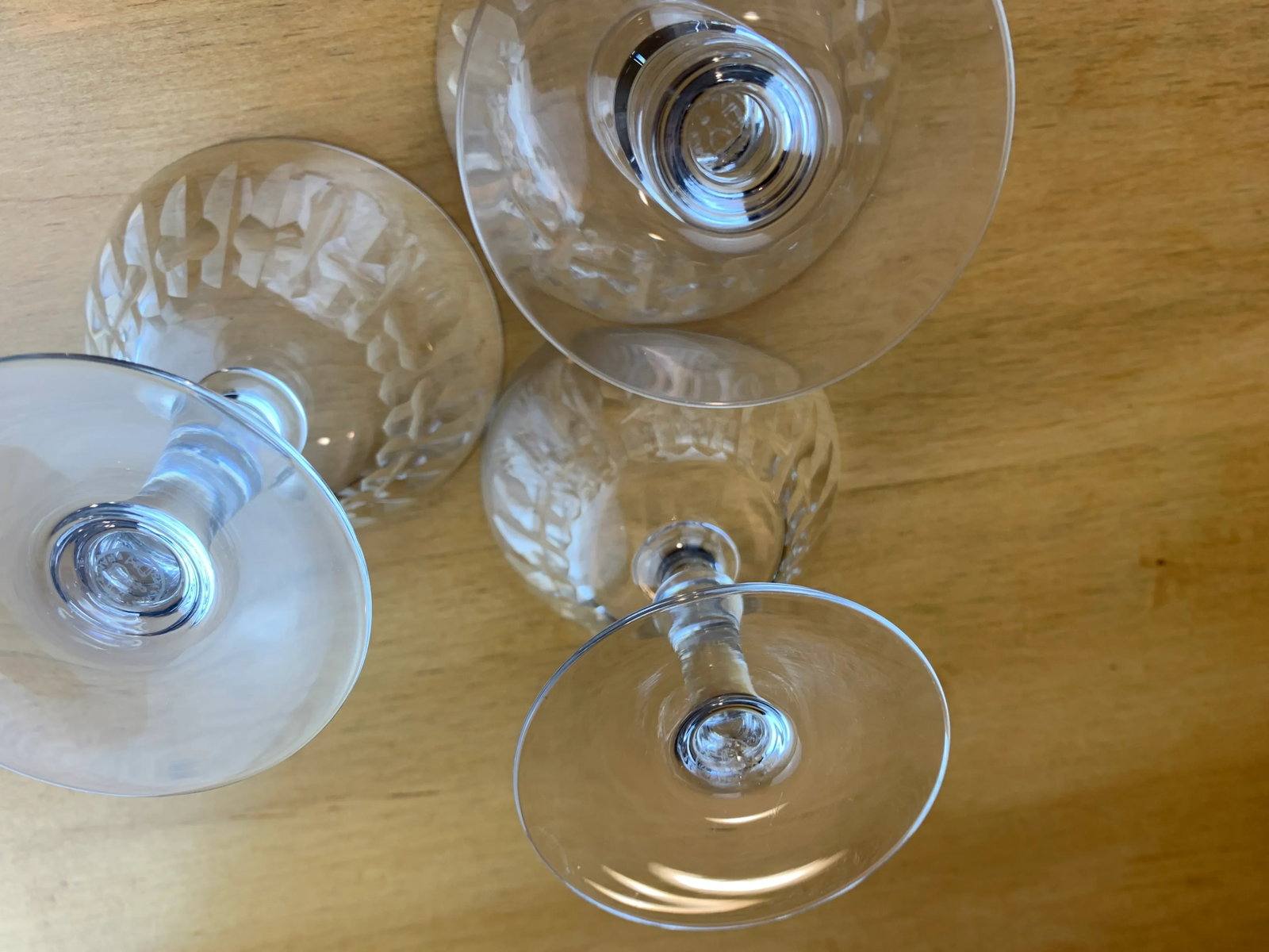 Vintage Baccarat Dessert Glasses- Set of 3 - 12