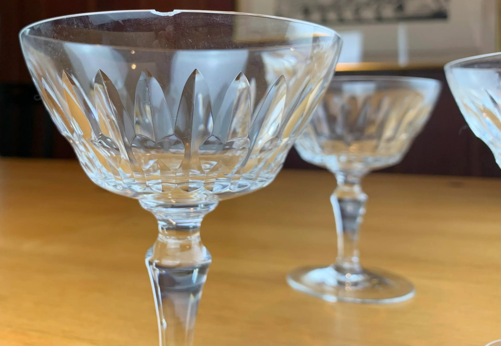 Vintage Baccarat Dessert Glasses- Set of 3 - 3