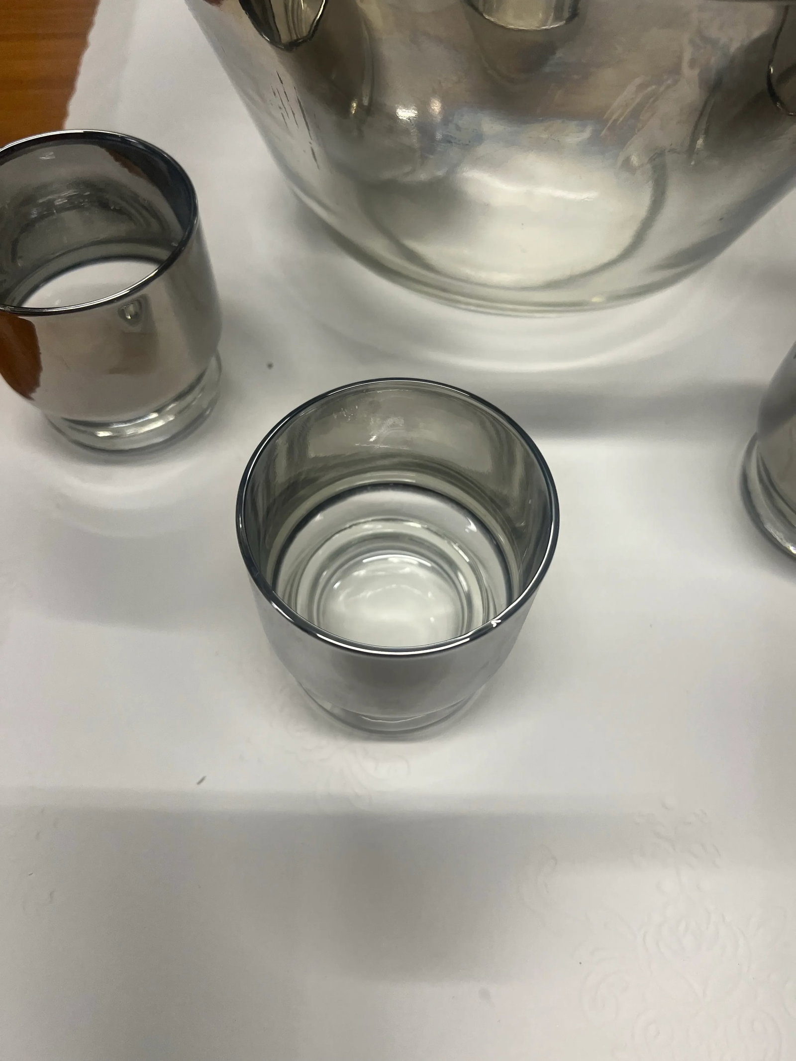 1960s Dorothy Thorpe Style Punch Bowl and Glasses Set - 13 Pieces - 3