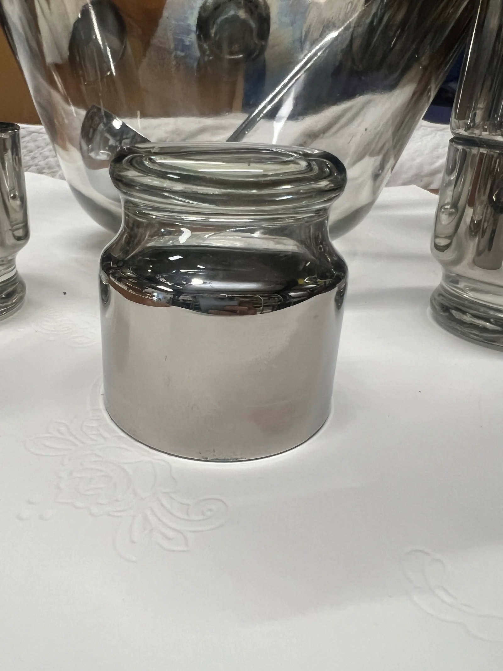 1960s Dorothy Thorpe Style Punch Bowl and Glasses Set - 13 Pieces - 4