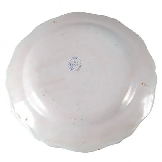 Lille Faience Plate France c.a 1767 / 18th Century - 8