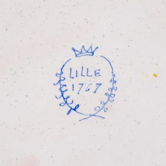 Lille Faience Plate France c.a 1767 / 18th Century - 9