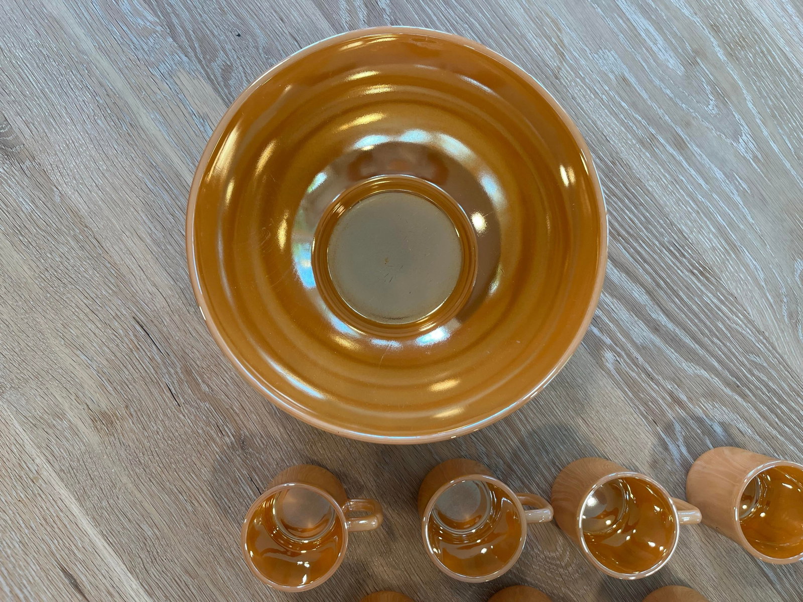 1950s Mid-Century Holiday Punch Egg Nog Set- 12 Pieces - 5