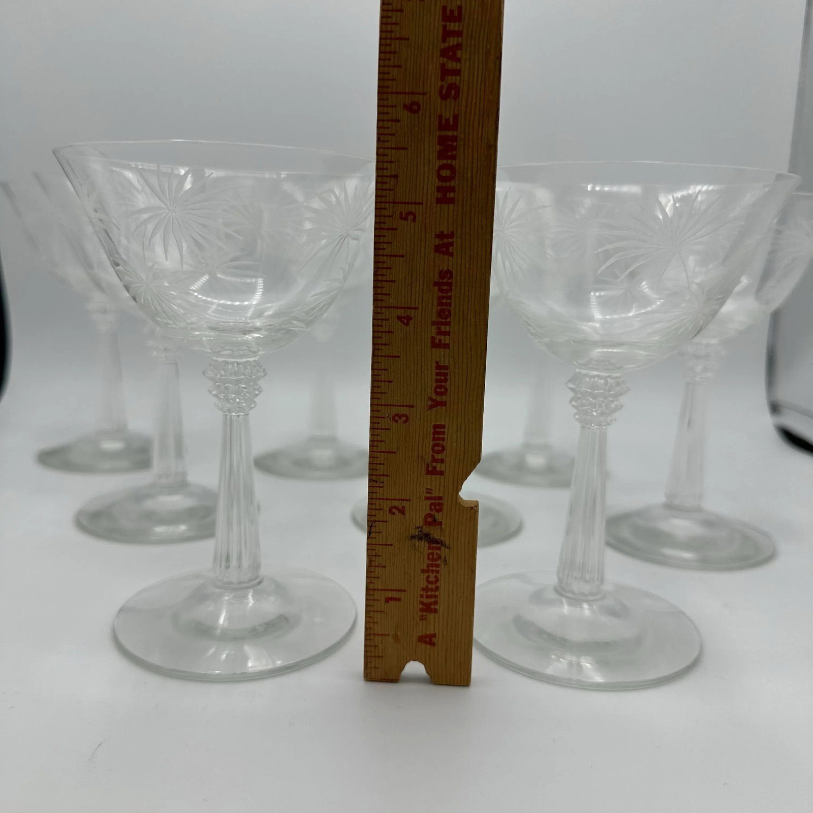 Vintage Lido Clear by Fostoria Champagne/Tall Sherbet Glasses- Set of 8 - 3