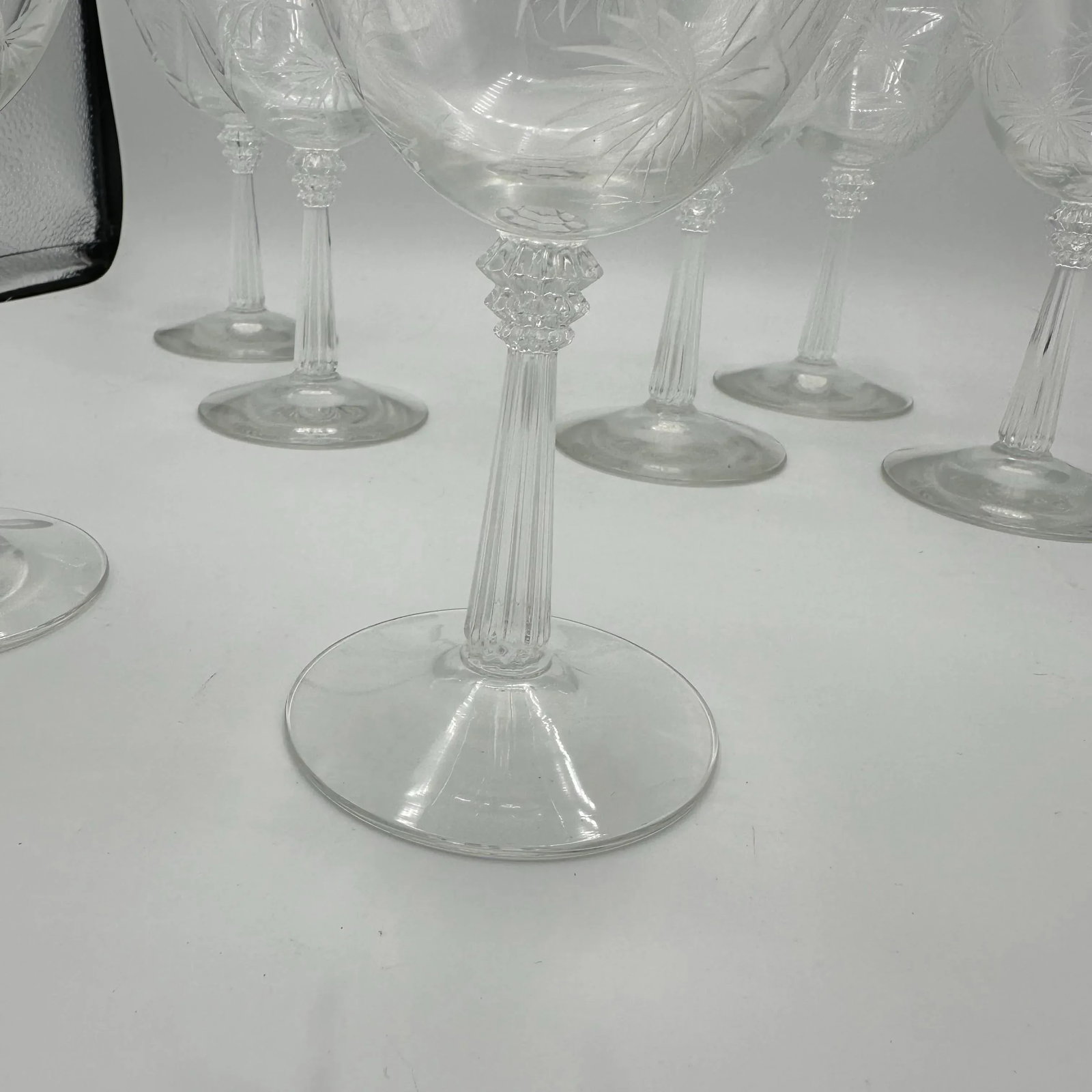 Vintage Lido Clear by Fostoria Champagne/Tall Sherbet Glasses- Set of 8 - 5