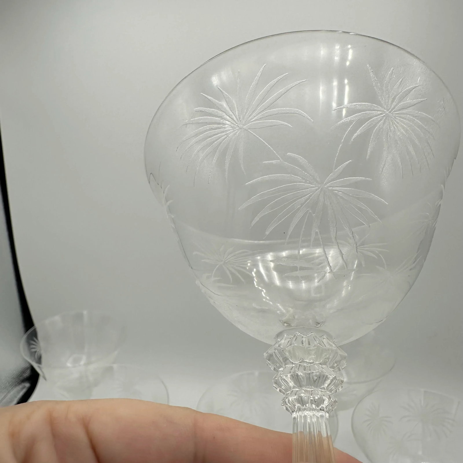 Vintage Lido Clear by Fostoria Champagne/Tall Sherbet Glasses- Set of 8 - 6