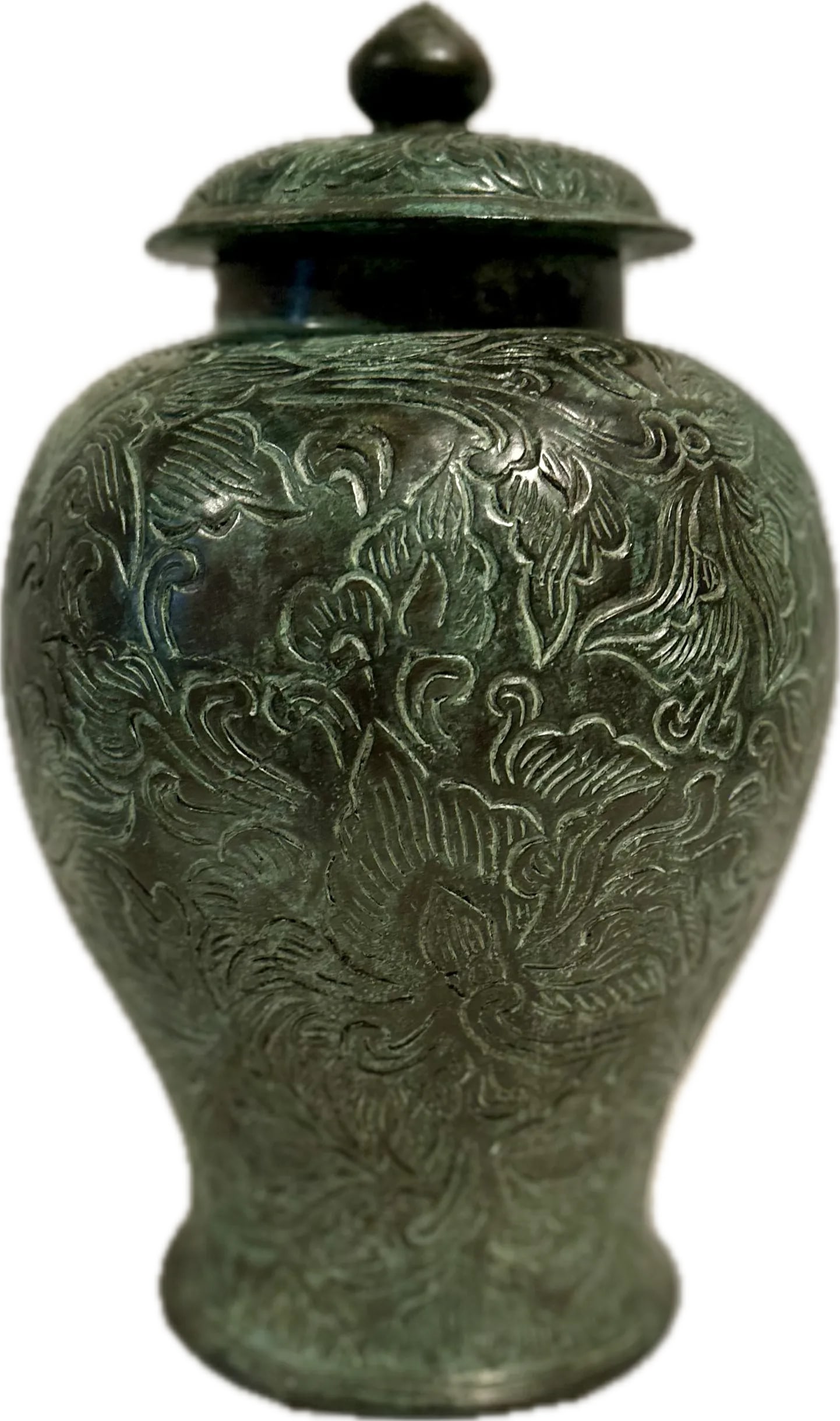 Maitland-Smith Verdigris Asian Ginger Jar - 7