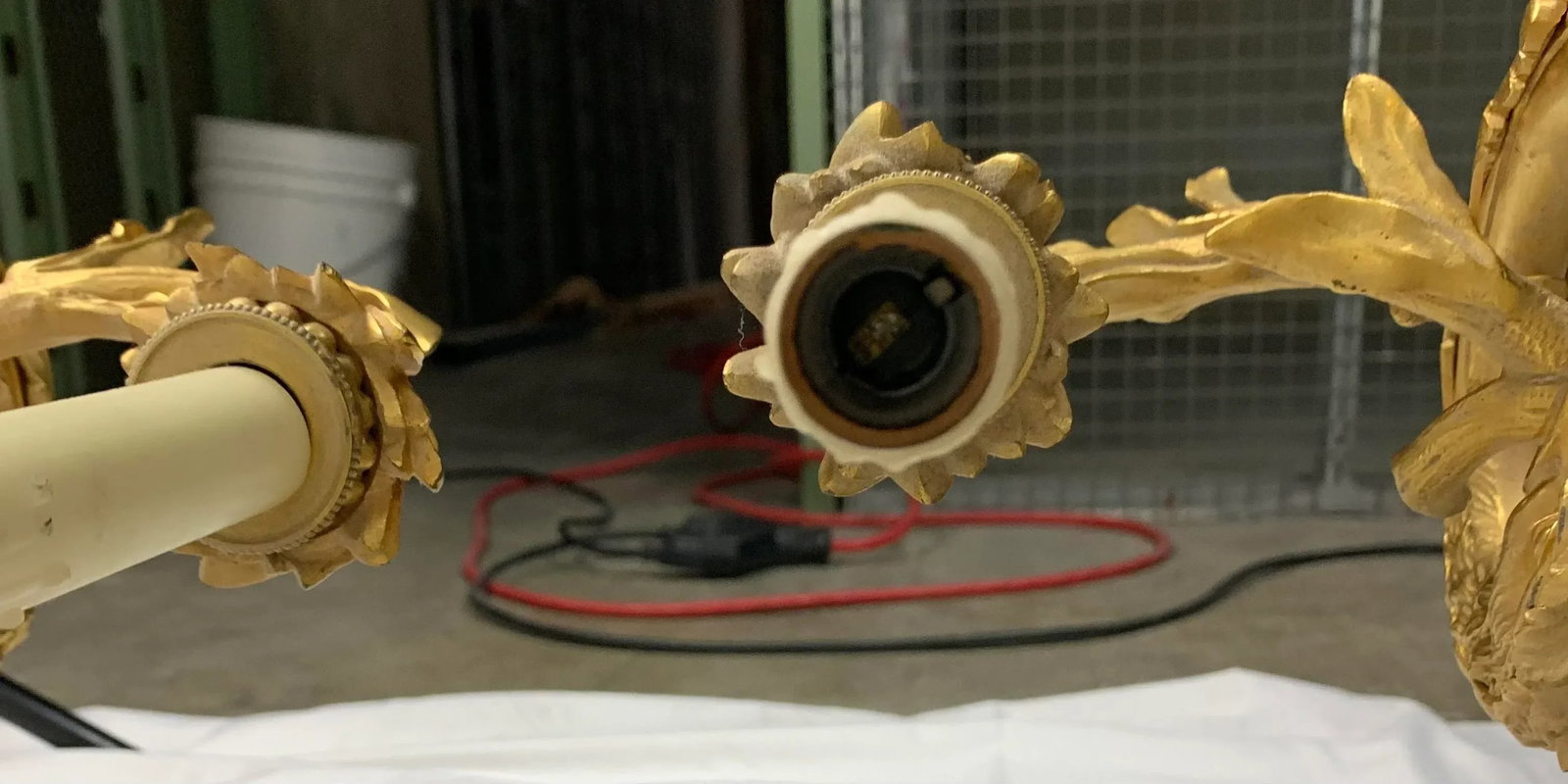 Early 20th Century French Regency Style Gilt-Bronze Sconce With Etched Crystal Shade, Set of 2 - 9