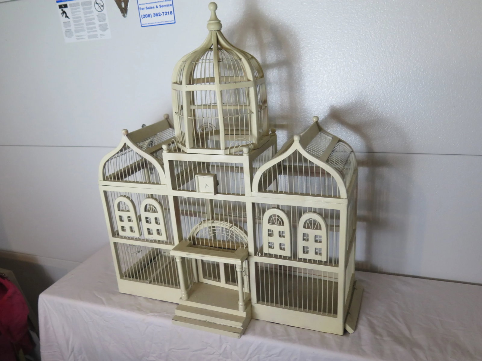 Harrods Department Store 19th Century French Gabled and Metal Hand Crafted Birdcage - 6