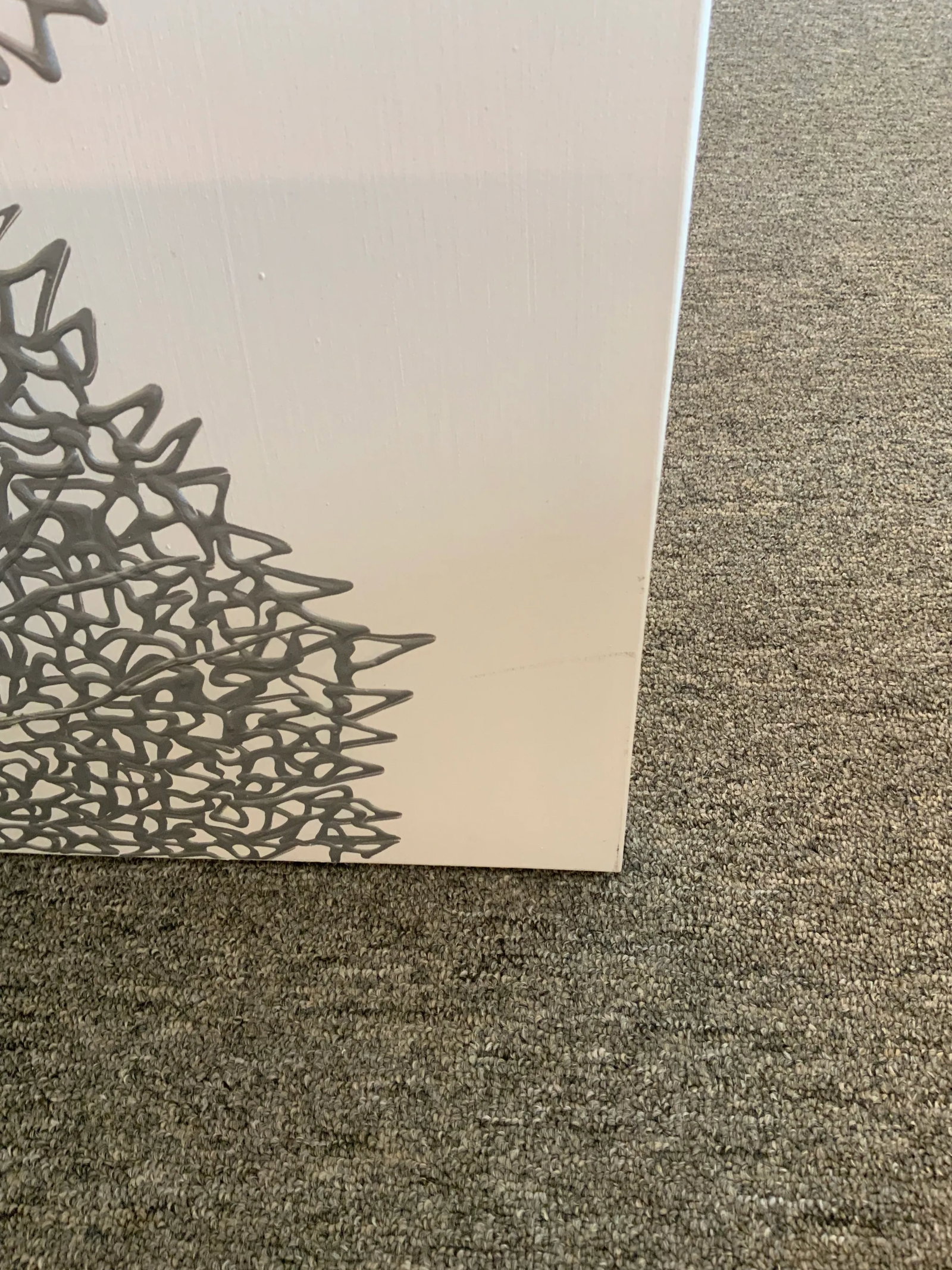 Pair of Silver Coral Canvases - 7