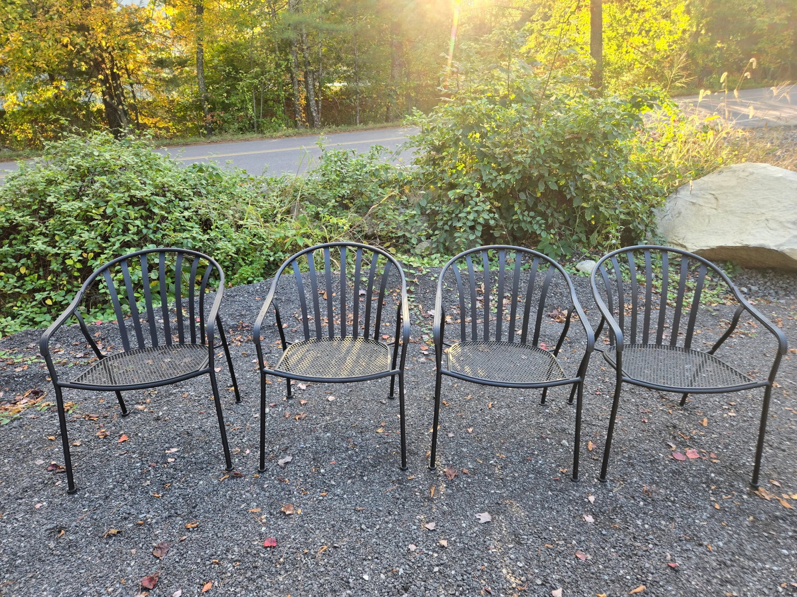 Woodard Wrought Iron Valencia Dining Set - 4