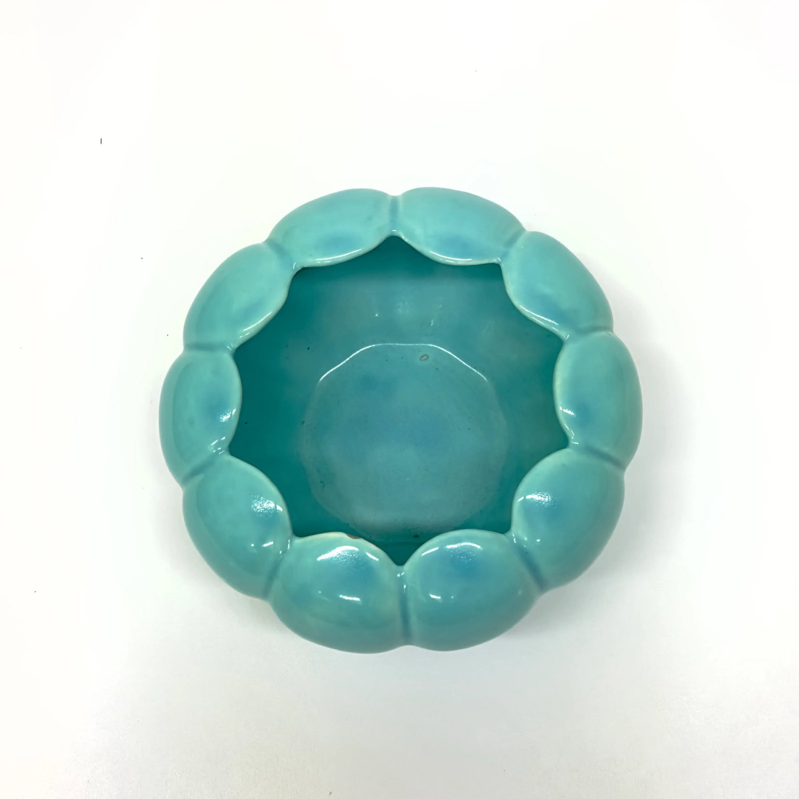 Mid 20th Century Hollywood Regency Mixed Turquoise Planters - Group of 3 - 6