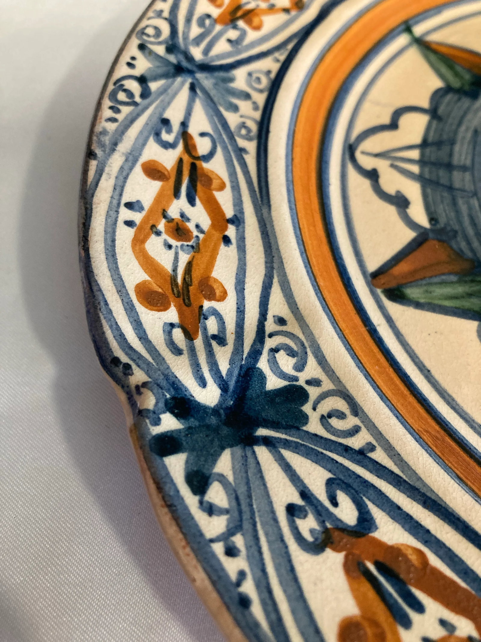 Italian San Zeno Pisa Majolica Hand Painted Plate - 5