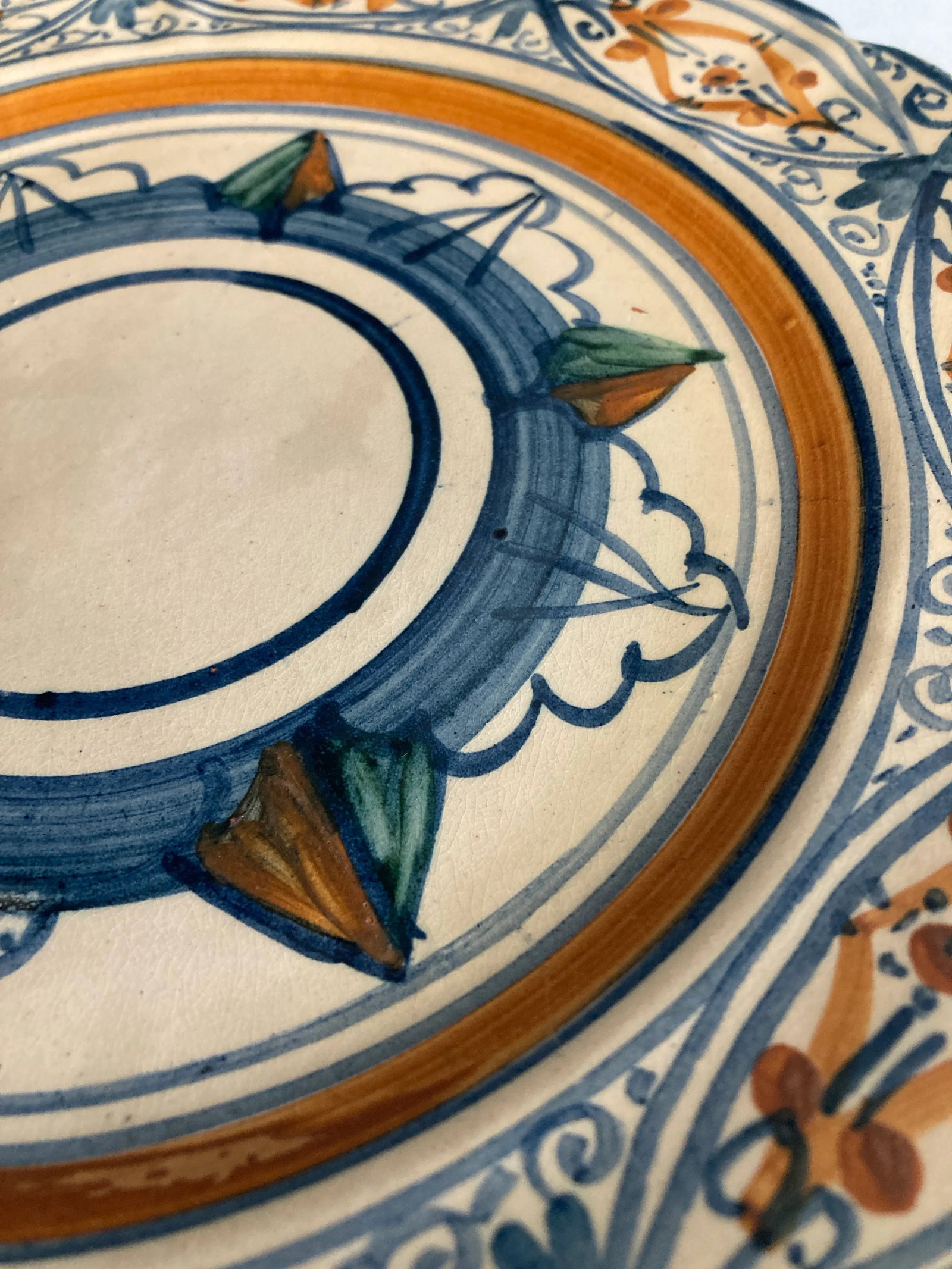 Italian San Zeno Pisa Majolica Hand Painted Plate - 8