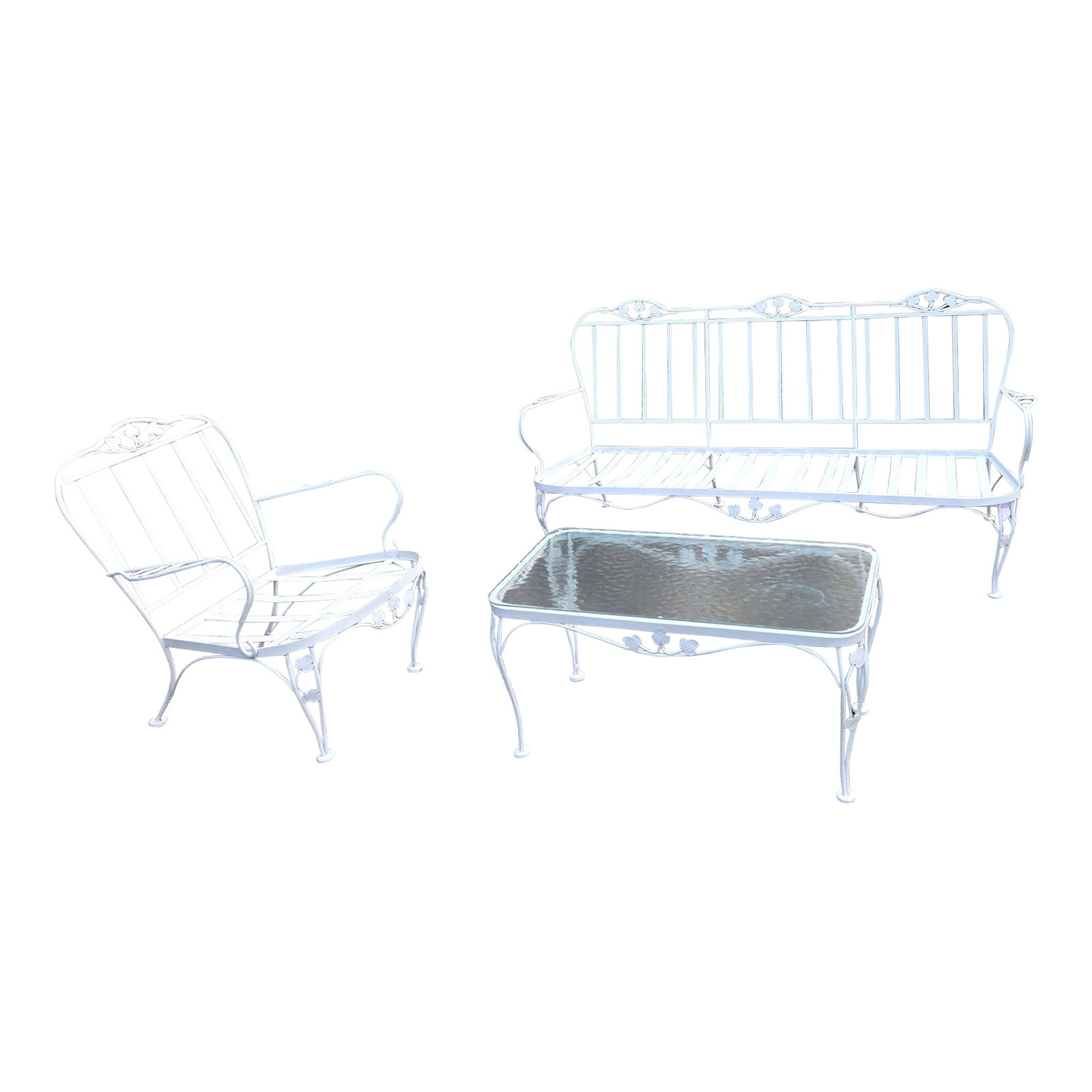 Vintage Wrought Iron Outdoor Patio Furniture (1 of 10)