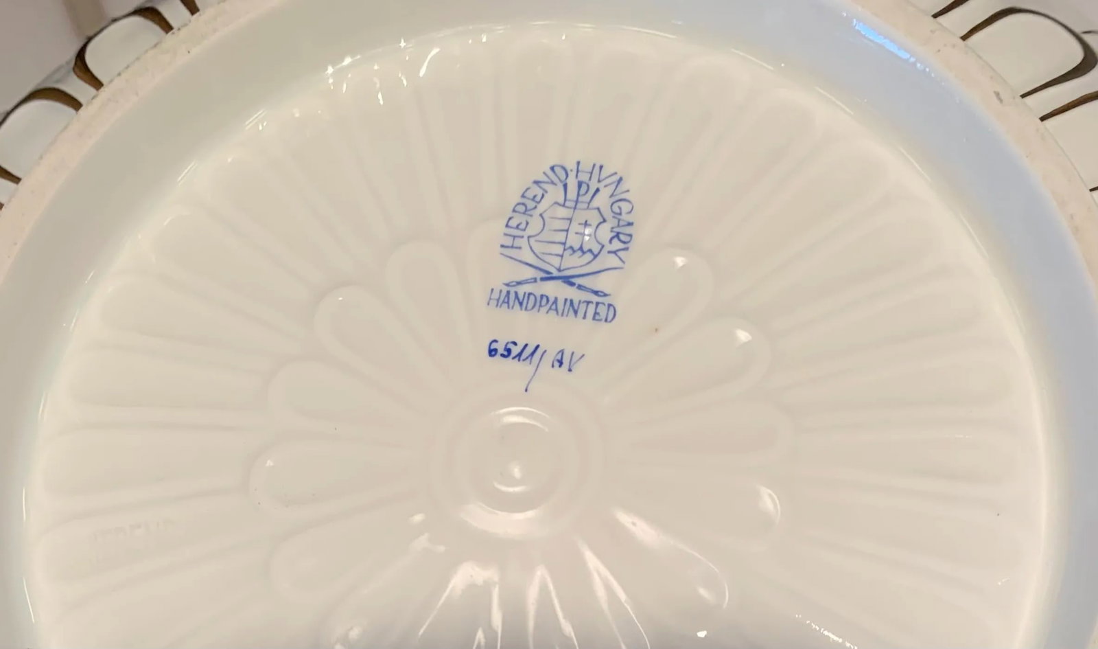 1920s Hungarian Serving Bowl & Underplate - 7