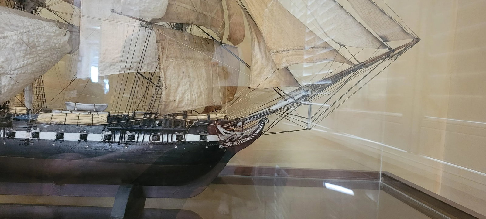 Early 1900s Antique Model Uss Constitution Ship - 12