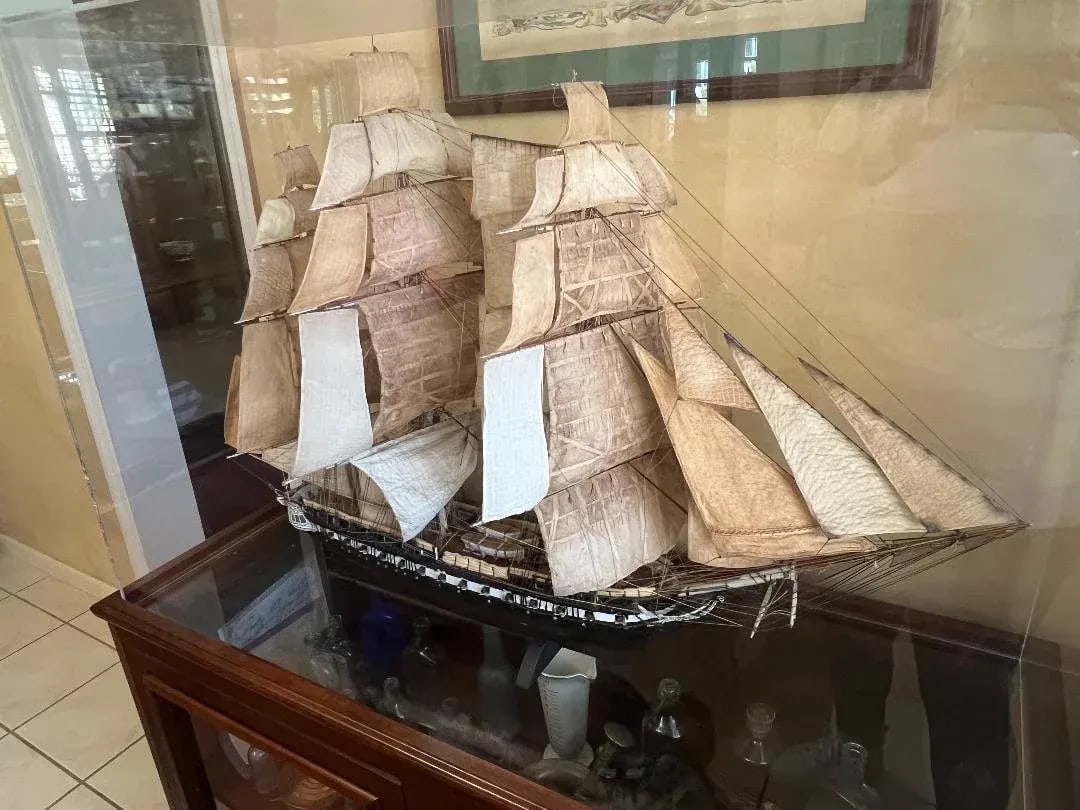 Early 1900s Antique Model Uss Constitution Ship - 2