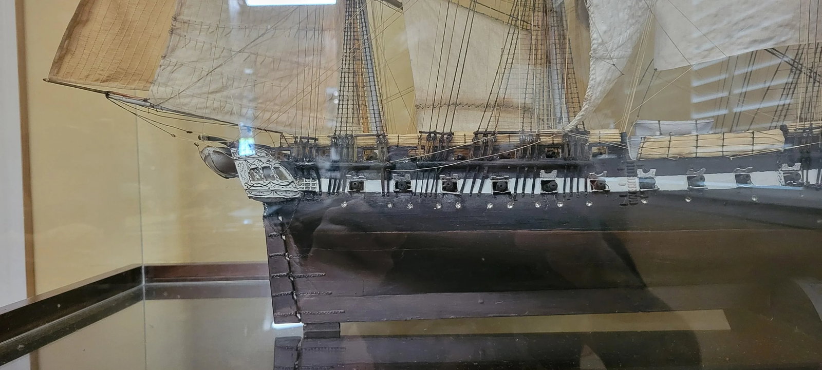 Early 1900s Antique Model Uss Constitution Ship - 5