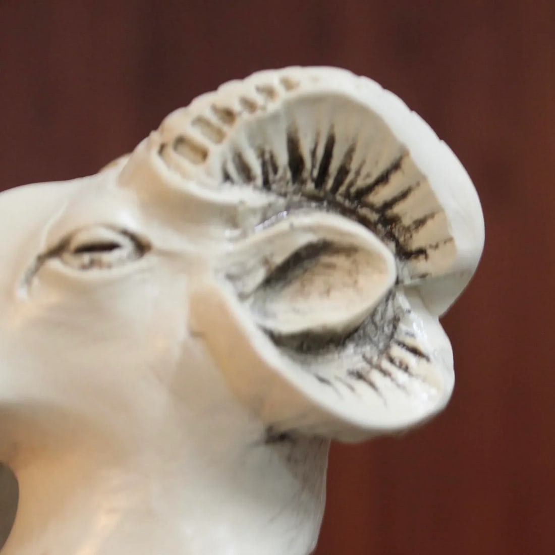 English Carved Ram Head Fireplace Tool Set | 5 Pieces - 5