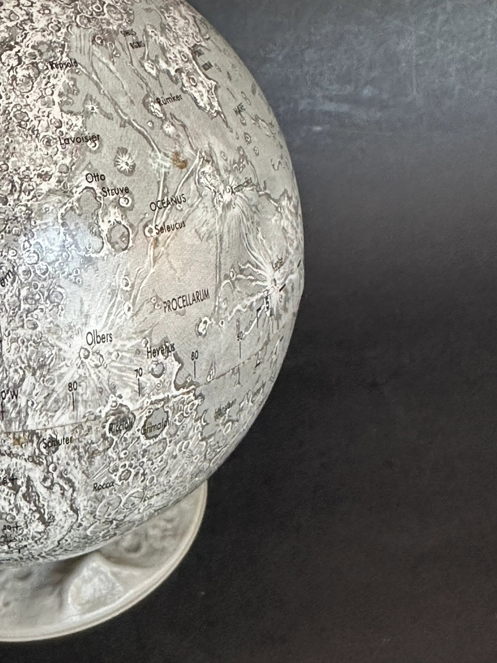 Vintage 1960s Lunar Moon Globe - 11