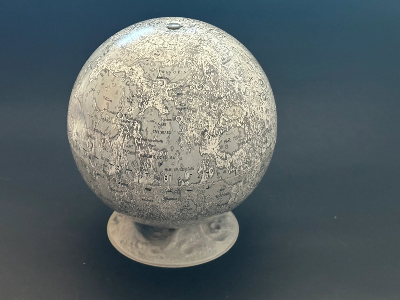 Vintage 1960s Lunar Moon Globe - 12