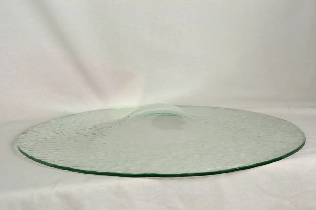 Monumental Vintage Glass Lined Copper Pedestal Bowl - 5