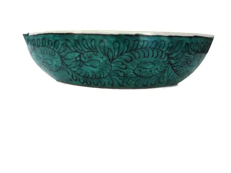 Antique Kutani Fan Shaped Bowl - 10