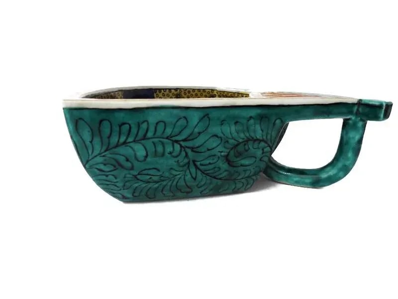 Antique Kutani Fan Shaped Bowl - 11