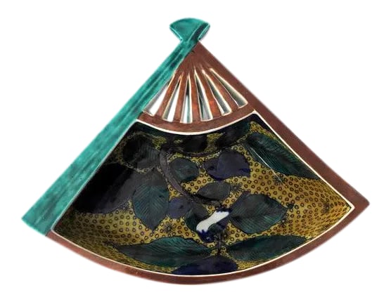 Antique Kutani Fan Shaped Bowl (1 of 13)